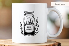 Hand Drawn Dried Lavender Jar SVG - Halloween SVG Product Image 4