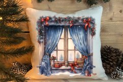 Christmas Window Sublimation Clipart, Christmas Window Product Image 4