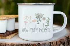 Grow Positive Thoughts Png | Sublimation Download Product Image 3