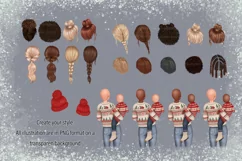 Christmas mom baby clipart, xMas clip art, Christmas PNG Product Image 3