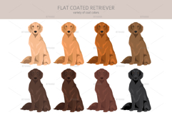 Flat Coated Retriever clipart Product Image 3