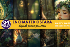 Enchanted Ostara Digital Paper Pack PNG Product Image 1