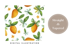 Mango Tumbler Design, Floral Tumbler Template, Mango Print Product Image 4