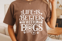 Life Is Better With Dogs Svg, Dog Lover Svg, Dog Mom Svg. Product Image 5