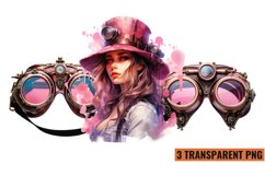 Steampunk Pink Style Sublimation Clipart Product Image 1