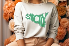 Sicily Word Art SVG cut file Product Image 2