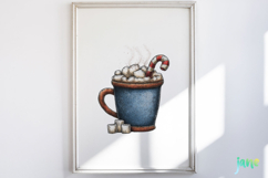 Whimsical Blue Christmas Clipart Product Image 2