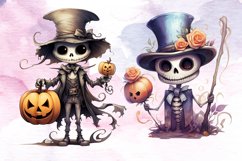 Cute Skeleton Halloween Bundle, Cute Skeleton Halloween PNG Product Image 5