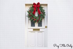 Christmas Door Sublimation Clipart PNG Product Image 1