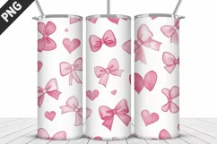 Lovely Hearts Tumbler Design | Valentine's Day Tumbler Wrap Product Image 5