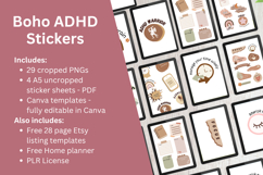 29 PLR ADHD Stickers Product Image 2