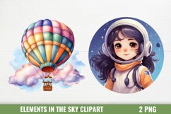Elements In The Sky And Space Clipart Product Image 1