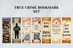 True Crime Bookmark Set,Mystery &amp; Crime Scene Bookmarks Product Image 4
