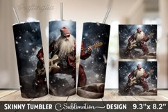 Christmas Tumbler Wrap | Christmas Santa Rock Tumbler Bundle Product Image 3