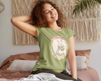 Vintage Easter Bunny Png, Coquette Easter Bunny Grandma Core Product Image 2