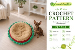 Burger Pet Bed Crochet Pattern PDF Product Image 2
