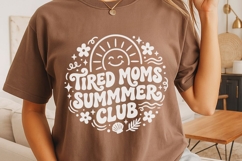 Tired Moms Summer Club Svg, Summer Mom Svg, Moms Club Svg. Product Image 4