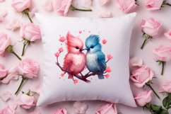 Breeds of Valentine Kissing Birds, Valentine's Day Clipart Product Image 4