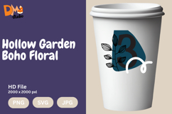 Hollow Garden Boho Floral Monogram Product Image 1