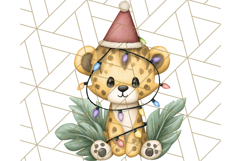 Safari Christmas PNG Clipart, Cute Jungle Animal Art Product Image 4