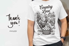 Country Love Chicken Farm SVG Product Image 4
