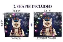 Cozy White Kitten Tumbler Sublimation 20 Oz Product Image 2