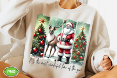 It&#039;s The Most Wonderful Time PNG, Christmas Brushstroke PNG Product Image 3