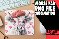 Love-themed Cow Mouse Mat Product Image 1