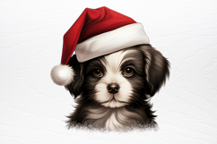 Christmas Peeking Dogs Clipart PNG Product Image 4