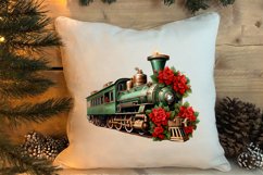 Christmas Trains Sublimation Clipart Product Image 4