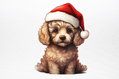 Christmas Dog Sublimation Clipart PNG Product Image 4