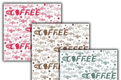 coffee digital papers, Coffee pattern, Coffee background Product Image 3