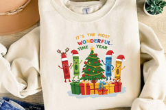 Christmas Crayons Sublimation, Christmas Png Product Image 2