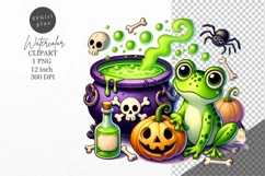 Halloween clipart, Frog clipart, Autumn clipart Product Image 1