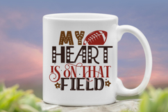 My heart is on that field SVG, Mom Football SVG Bundle Product Image 4