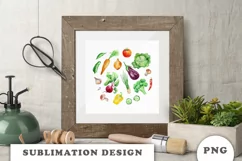 Watercolor Garden Vegetable PNG Product Image 4