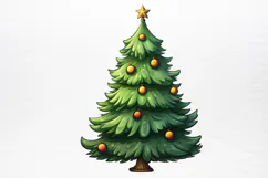 Christmas Cars Watercolor clipart PNG Product Image 4