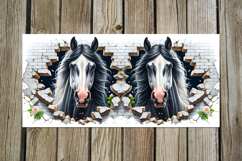 Horse &amp; wall | Mug Sublimation design bundle, PNG Product Image 4