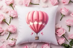 Retro Valentine Watercolor Clipart, Pink Valentine Product Image 4