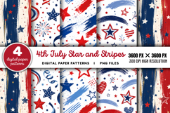 4th Of July Star And Stripes PNG Product Image 1