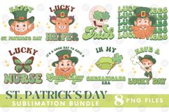 Happy St Patrick&#039;s Day PNG DTF Irish Lucky Beer Bundle Set Product Image 1