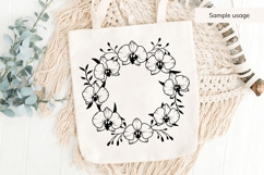 Orchid Wreath SVG Product Image 4