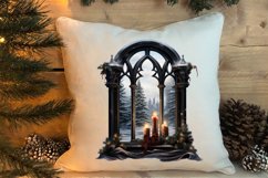 Black Red Christmas Clipart, Black Red Christmas Clip Product Image 4