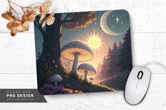 Ethereal Radiant Mushrooms Mouse Pad PNG Design Product Image 1