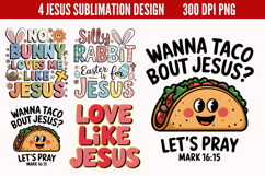 Jesus Sublimation Bundle PNG Product Image 4
