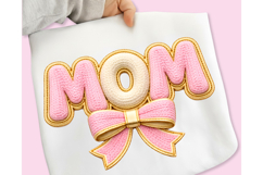 Mother's Day PNG, Crochet MAMA PNG, Faux Yarn Mama Bow PNG Product Image 6