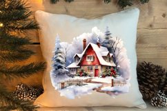Christmas Houses Clipart Sublimation Product Image 4