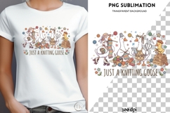 Knitting goose png design for T-shirts Product Image 4