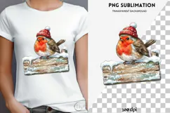 Christmas peeking character png design for T-shirts Product Image 4