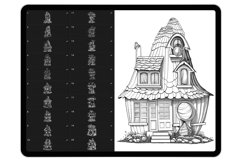 20 Fairy House Part-1 Procreate Stamp Brushes Product Image 2